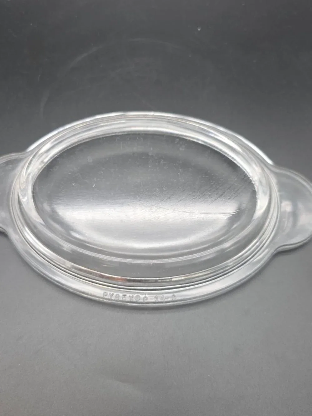 Pyrex P-14-C Clear Oval Glass Replacement Lid for CorningWare P-14-b